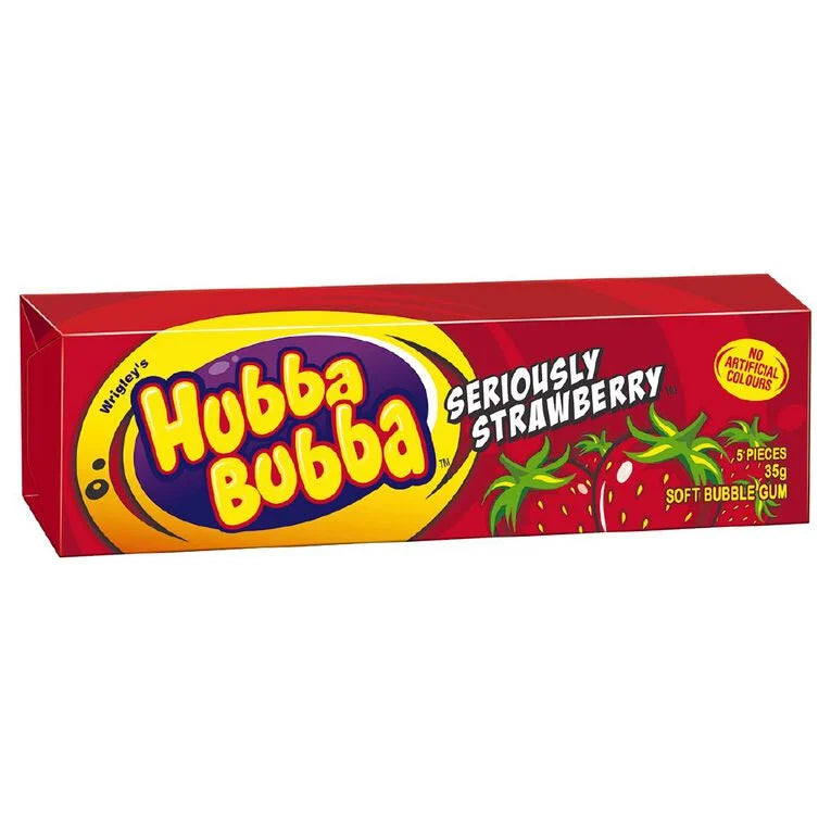 Gumy do żucia Hubba Bubba Seriously Strawberry 35g