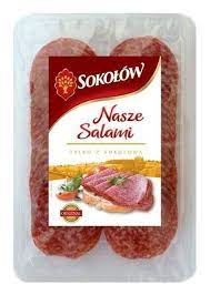 SOKOŁÓW KIEŁBASA SALAMI NASZE PLASTRY 100G
