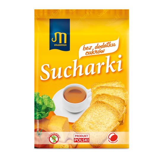 Sucharki bez dodatku cukrów MAMUT 225g