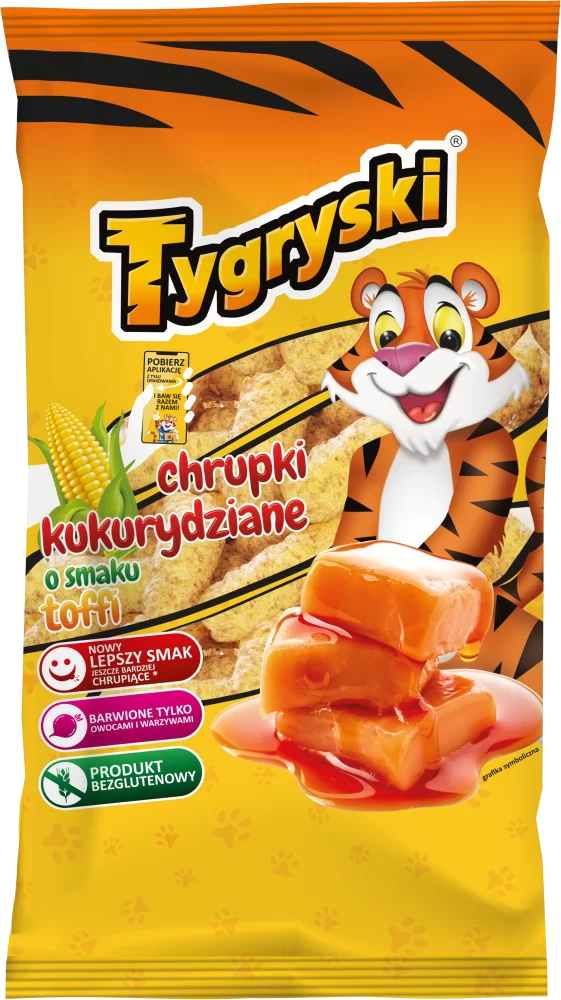 Chrupki kukurydziane Toffi Tygryski 70g