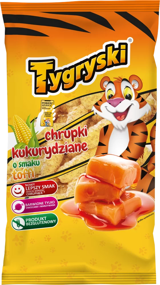 Chrupki kukurydziane Toffi Tygryski 70g