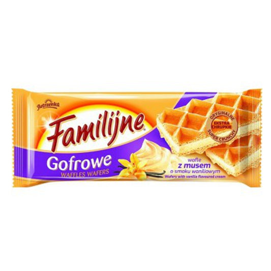 JUTRZENKA WAFLE FAMILIJNE GOFROWE WANILIOWE 130G