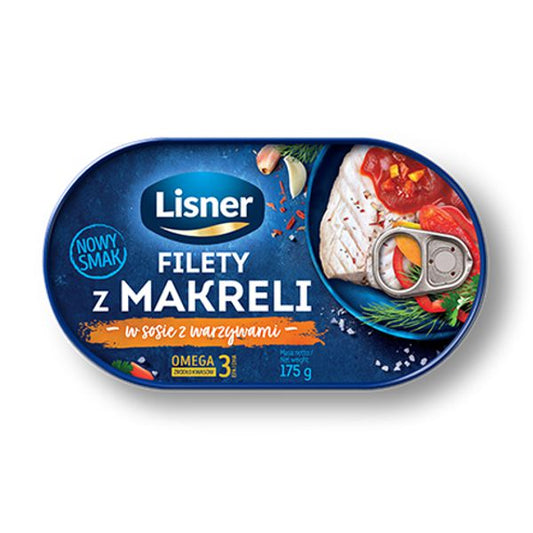 LISNER FILET Z MAKRELI W SOSIE Z WARZYWAMI 170G