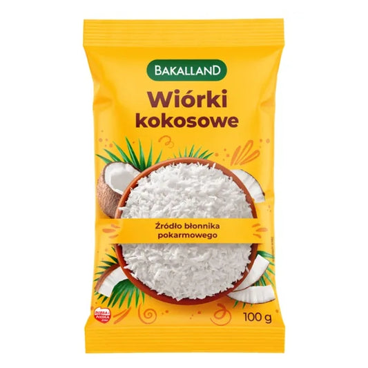 BAKALLAND WIORKI KOKOSOWE 100G
