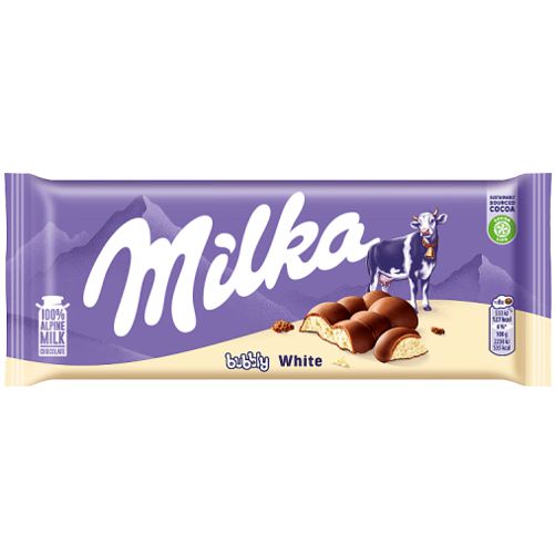 JACOBS CZEK. MILKA BUBBLY MILK WHITE 95G