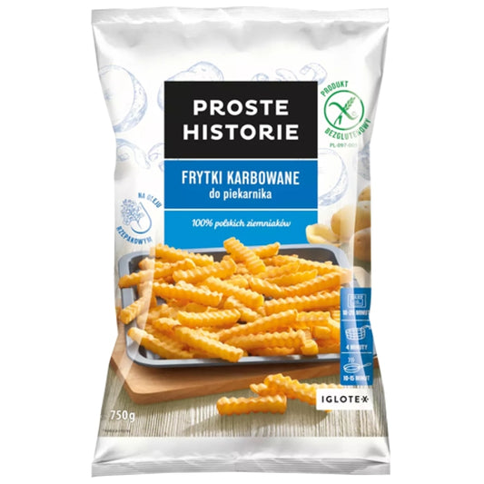 IGLOTEX FRYTKA KARBOWANA DO PIEKARNIKA 750G