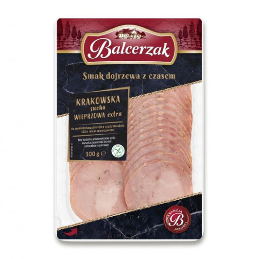 BALCERZAK KIEŁBASA KRAKOWSKA SUCHA WP.EXTRA 100G+20G