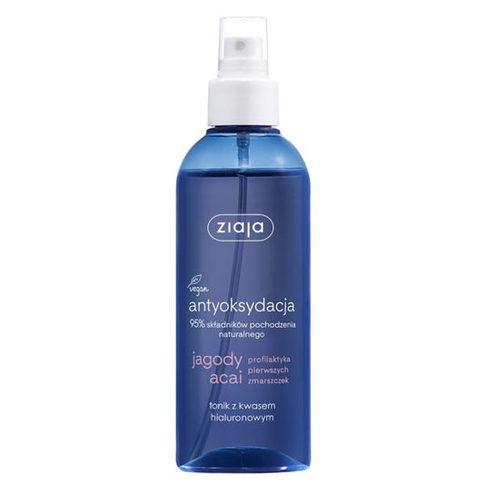 ZIAJA JAGODY ACAI TONIK Z KWASEM HIALURONOWYM 200ML