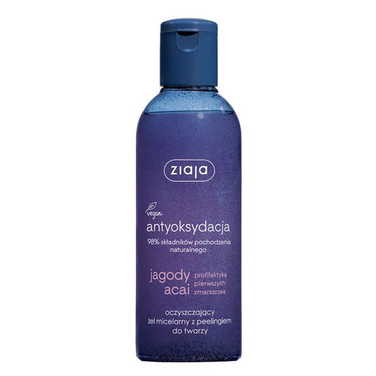 ZIAJA JAGODY ACAI ŻEL MICELARNY Z PEELINGIEM 200ML