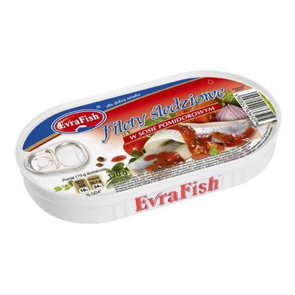 EVRA SZPROT W SOSIE POMIDOROWYM 170G