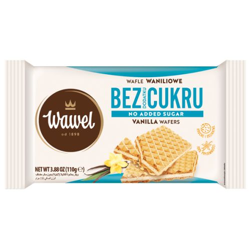 WAWEL WAFLE WANILIOWE B/CUKRU 110G