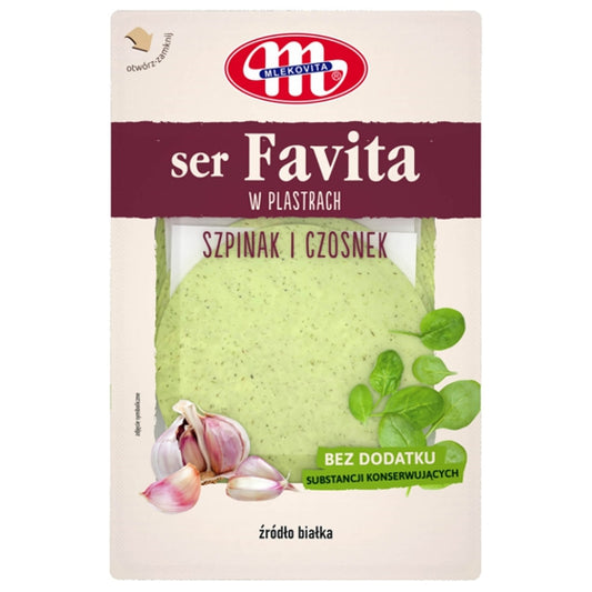 MLEKOVITA SER FAVITA PL. SZPINAK I CZOSNEK 150G