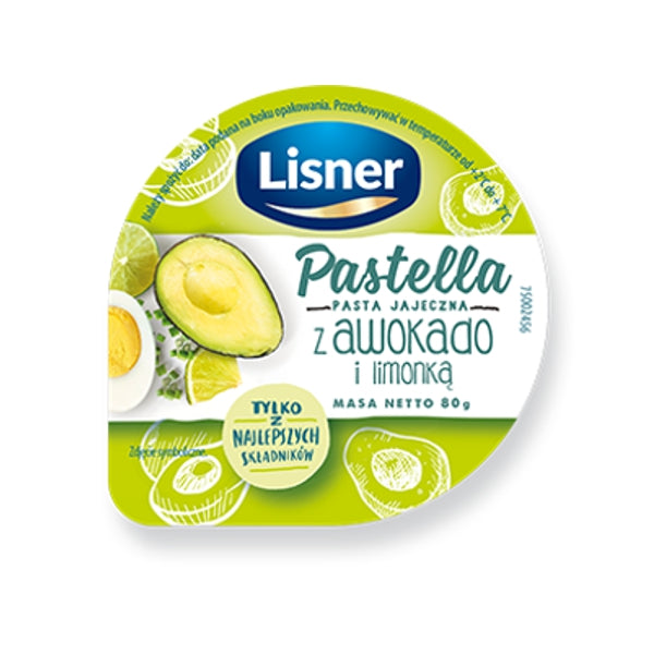 LISNER PASTELLA Z AWOKADO LIMONKA 80G