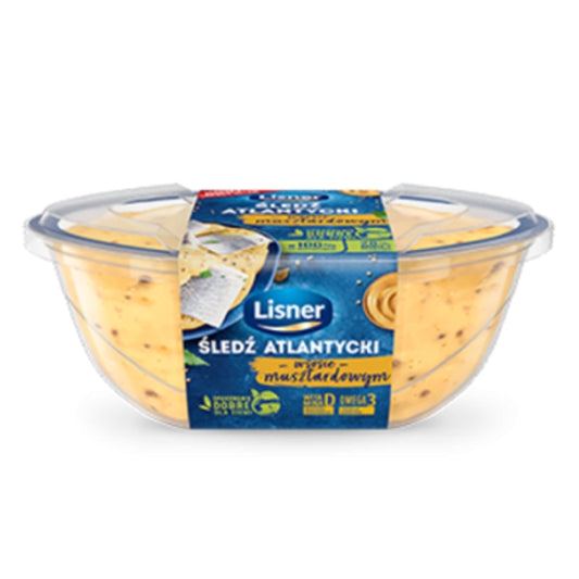 LISNER FILET ŚLEDŹ.W SOSIE MUSZTARDOWYM 160G
