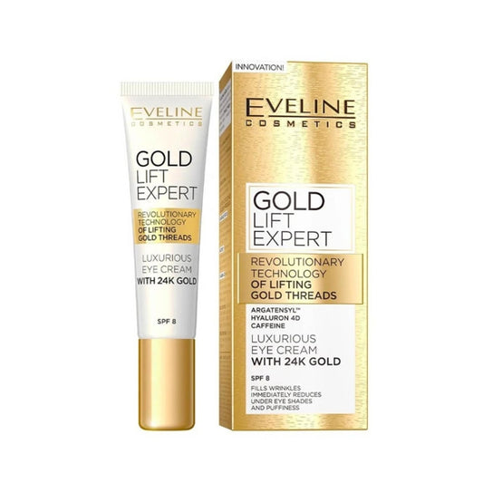 EVELINE GOLD REVITA EXPERT LUKSUSOWY ZŁOTY KREM-ŻEL POD OCZY 30+/40+ 15ML