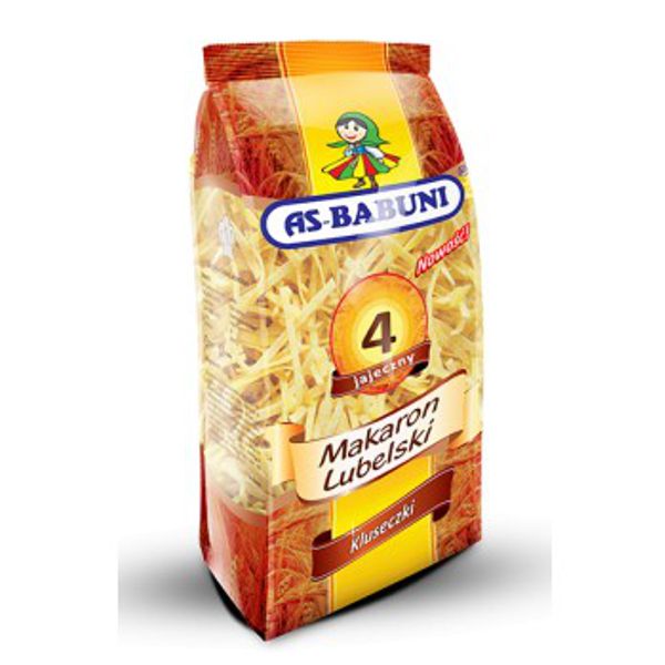 AS-BA MAKARON BABUNI KLUSECZKA 4 JAJECZNA 250G