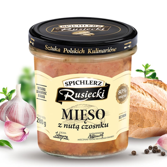 RUSIECKI MIĘSO Z NUTĄ CZOSNKU 280G