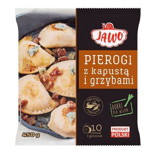 JAWO PIEROGI DOMOWE Z KAPUSTĄ/GRZYBAMI 450G
