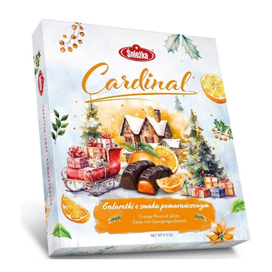 ŚNIEŻKA CUKIERKI CARDINAL POMARAŃCZOWE 180G