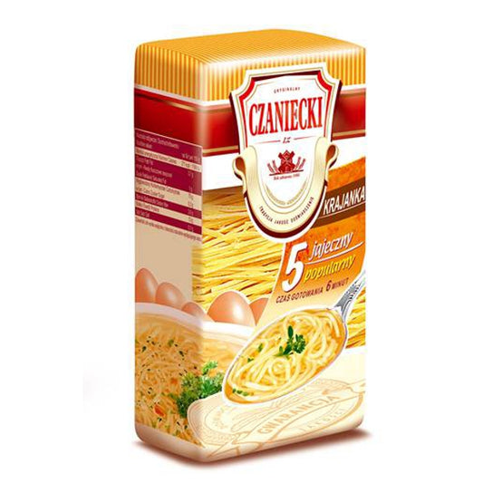 CZANIECKI MAKARON 250G KRAJANKA 5JAJECZNY