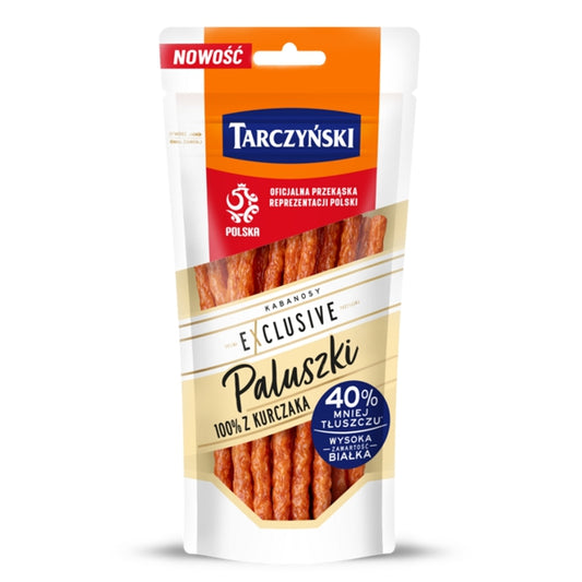 TARCZYŃSKI KABANOS EXCLUSIVE PALUSZKI 100% Z KURCZAKA 80G