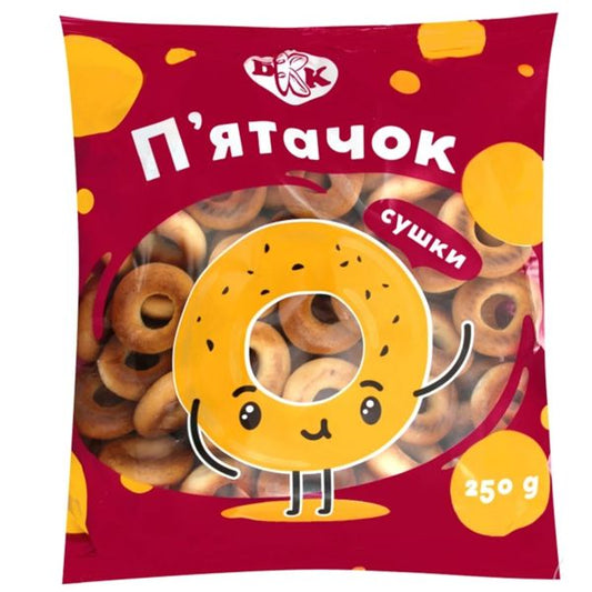 UA KBV CHRUPIĄCE KRĄŻKI CHLEBOWE PYATACHOK 250G