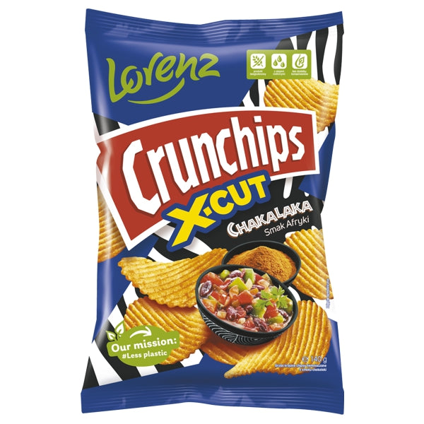 LORENZ CHRUPKI CRUNCHIPS X-CUT CHAKALAKA 140G