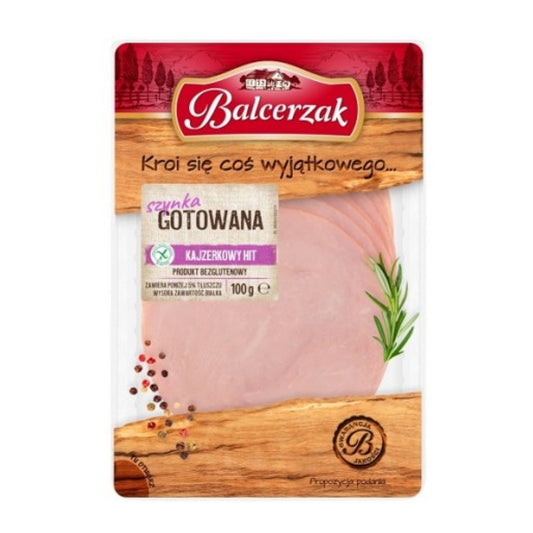 BALCERZAK SZYNKA GOTOWANA PLASTRY 100G