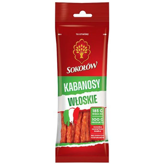 SOKOŁÓW KABANOSY WŁOSKIE 100G