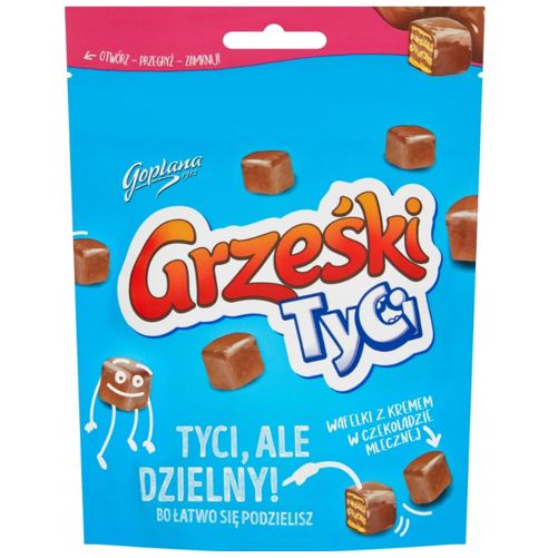 KALISZANKA WAF. GRZEŚKI TYCI W CZEKOLADZIE MLECZNEJ 120G