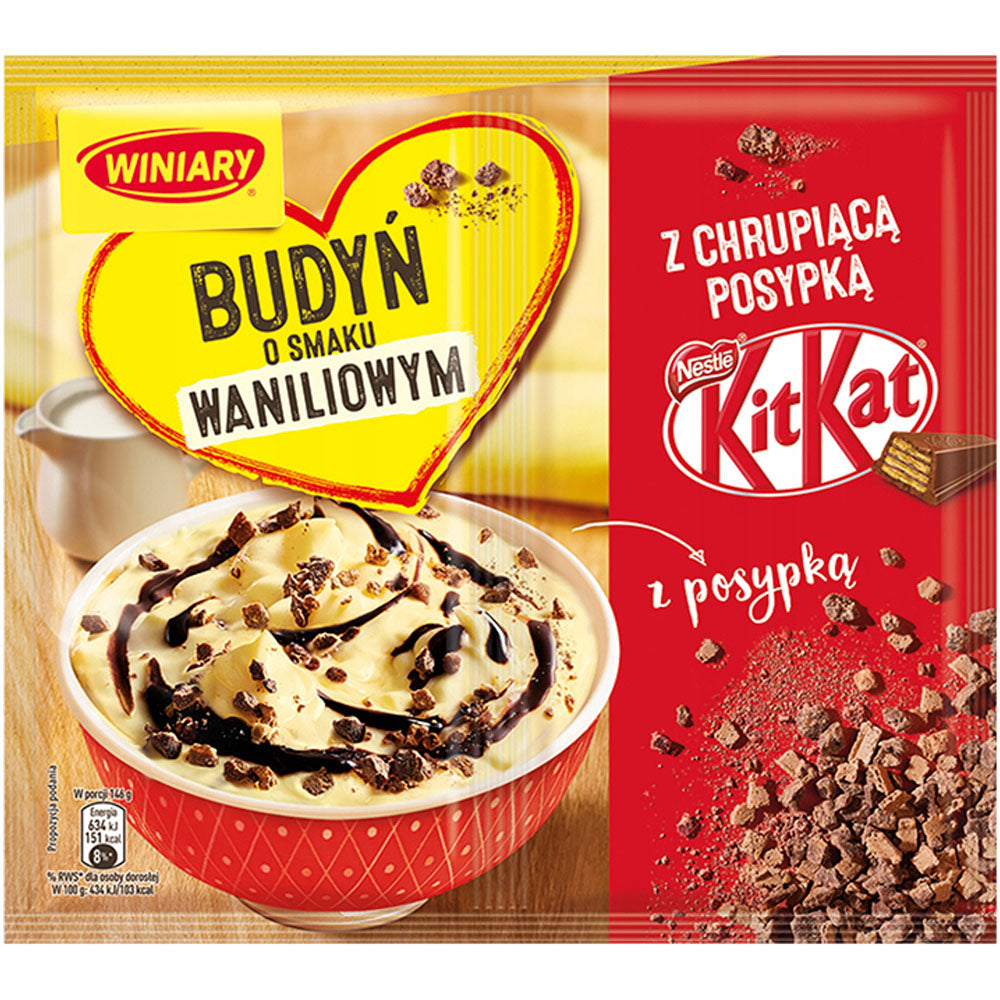 WINIARY BUDYŃ WANILIOWY Z POSYPKĄ KIT-KAT 65G