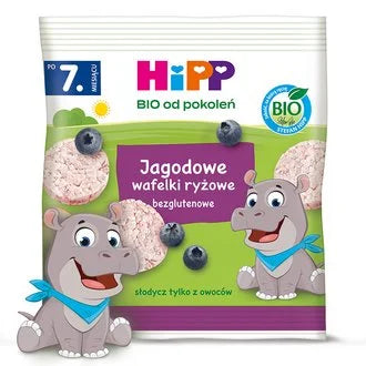 HIPP WAFELKI RYZOWE 30G JAGODOWE EKO