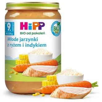 HIPP DANIE 220G BIO JARZYNKI Z INDYKIEM 11M