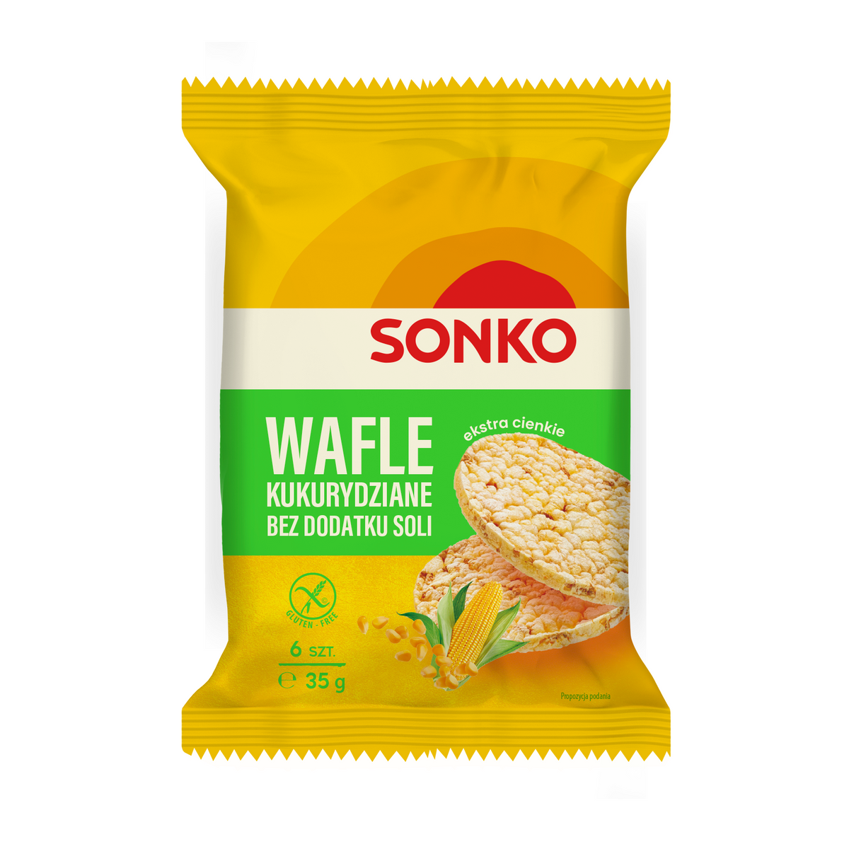 SONKO WAFLE KUKURYDZIANE 35G BEZ DODATKU SOLI