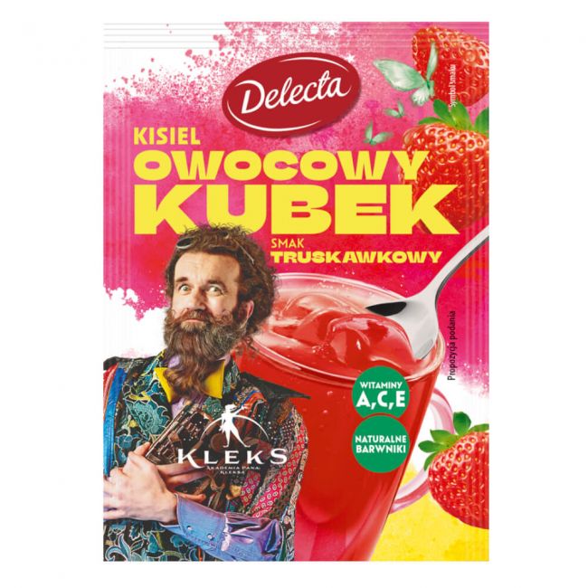 KISIEL TRUSKAWKOWY KLEKS DELECTA 30g