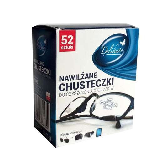 DELIKATO CHUSTECZKI DO OKULARÓW 52 STK