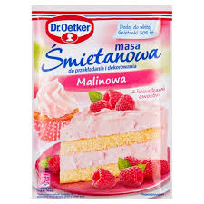 OETKER MASA ŚMIETANKOWA MALINOWA 86G