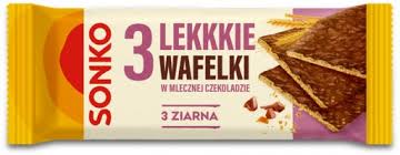 SONKO WAFELKI 36G LEKKKIE 3 ZIARNA W CZEKOLADZIE M