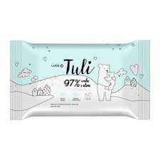 LUBA TULI NAWILŻANE CHUSTECZKI DLA DZIECI 97% WODA I ALOES 60SZT