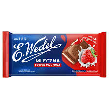 WEDEL CZEKOLADA MLECZNA 100G NADZ TRUSKAWKA