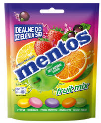 PERFETTI DROPS MENTOS FRUIT MIX 160G TORBA