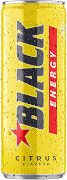 FOODCARE NAPOJ ENERGETYCZNY BLACK ENERGY CITRUS 250ML PUSZKA*12