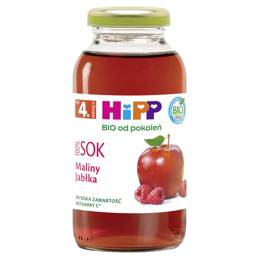 HIPP SOK 100% 200ML BIO MALINY JABLKA