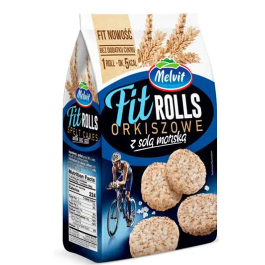 MELVIT FIT ROLLS ORKISZOWE Z SOLĄ MORSKĄ 60G