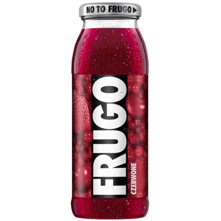 FRUGO NAPOJ 300ML SZKLO CZERWONE