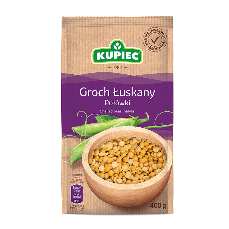 KUPIEC GROCH 400G ŁUSKANY POŁÓWKI FOLIA