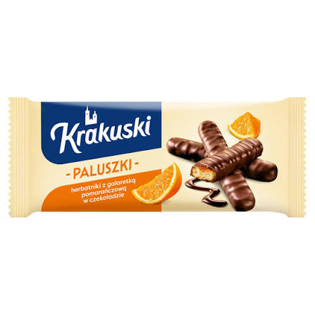 BAHLSEN KRAKUSKI CIASTKA 144G PALUSZKI Z GALARETKA POMARANCZOWA