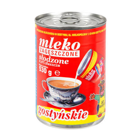 GOSTYN MLEKO ZAGESZCZ SLODZ 530G PUSZKA