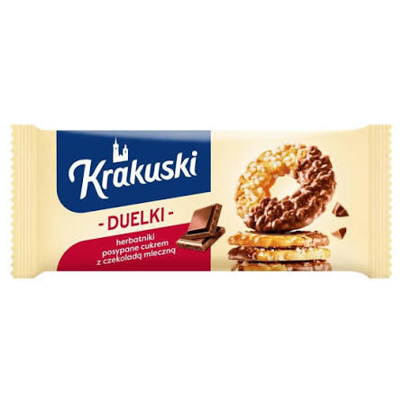 BAHLSEN KRAKUSKI CIASTKA 181G DUELKI W CZEKOLADZIE MLECZNEJ