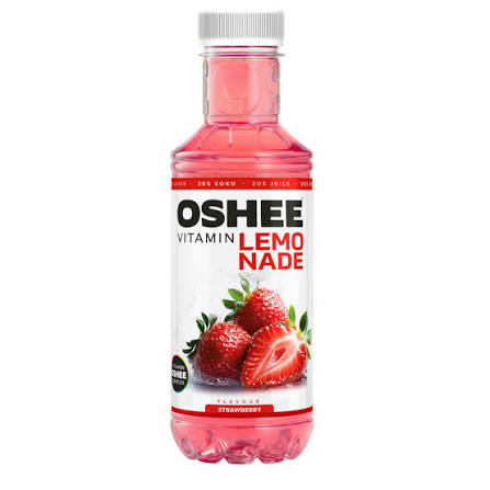 OSHEE VITAMIN LEMONADE NAPOJ 555ML TRUSKAWKOWY